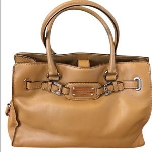 Michael Kors Large Brown Leather Satchel